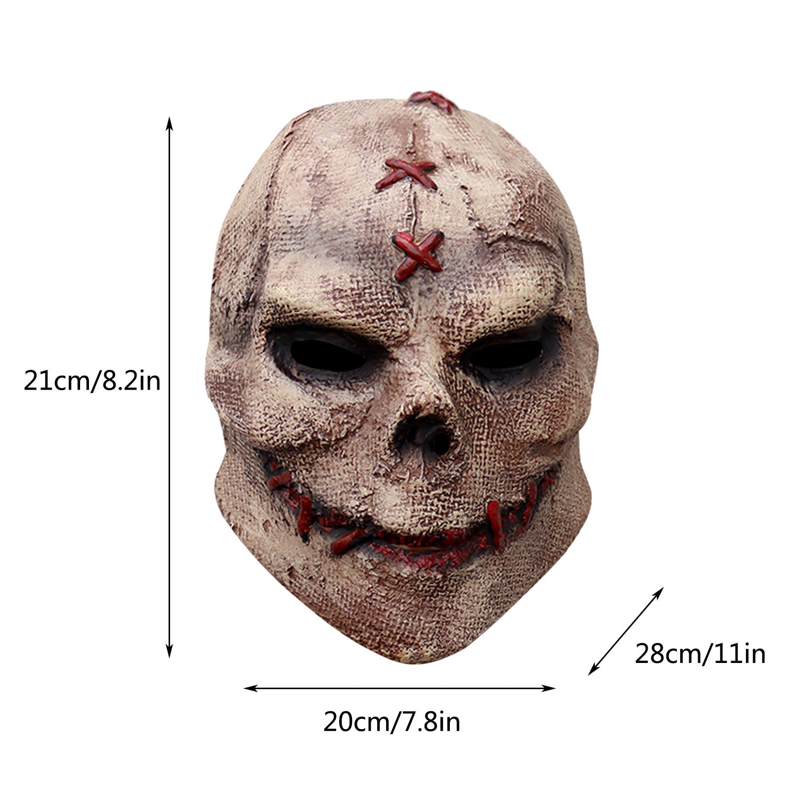 Halloween Stitching Horror Mask Cosplay Funny Dance Party Horror Thriller Headgear
