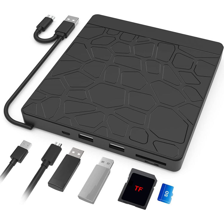 5-in-1 Multi-function External Optical Drive – Notebook Recording & Playback