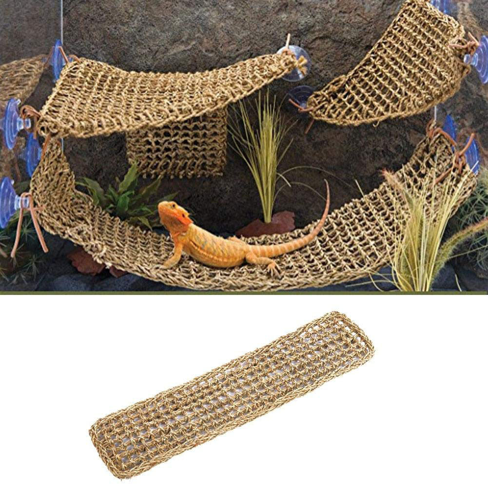 Sea Straw Rope Rectangular Hand-woven Pet Hammock Crawling Mat