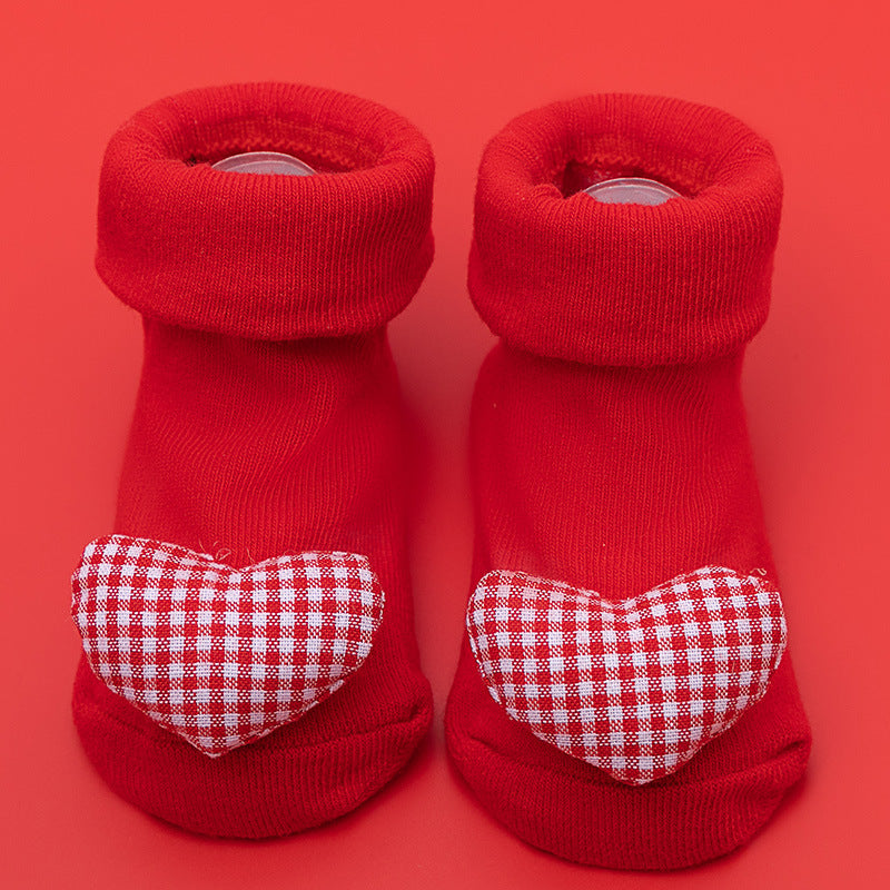 Spring And Autumn Non-slip Not Feel Tight With Feet Cartoon Room Socks
