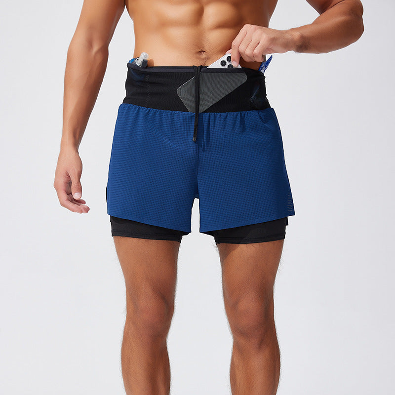 High Waist Compression Pants – Men’s Fitness Running & Yoga Leggings