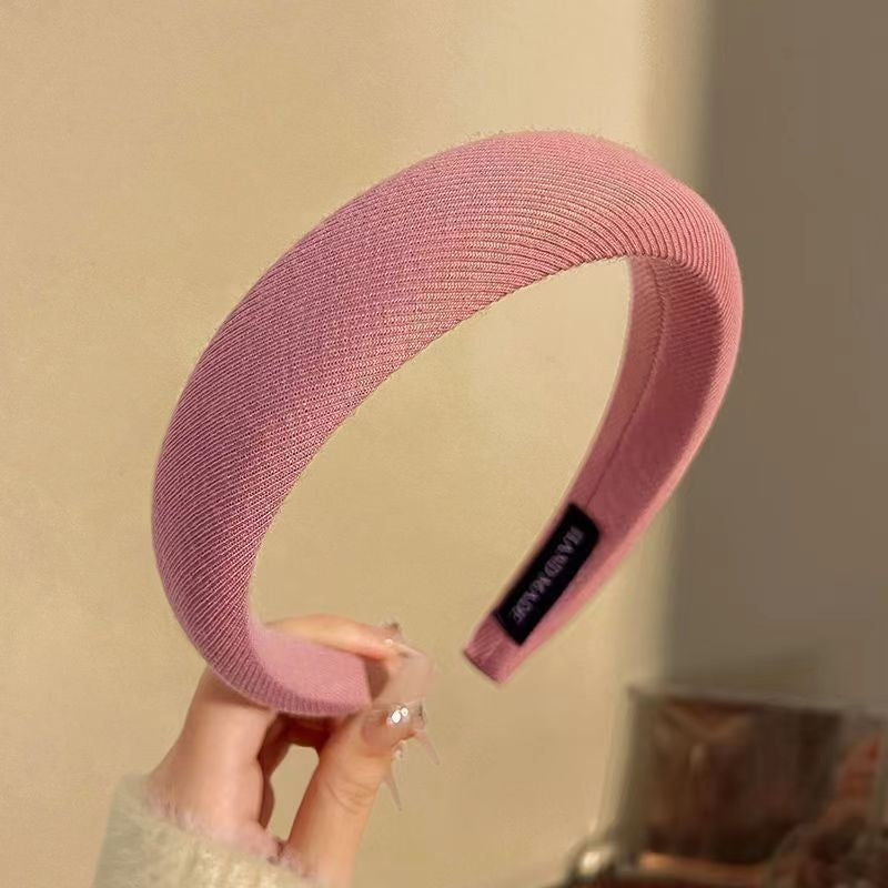Simple Hair Accessories High Cranium Sponge Cloth Headband