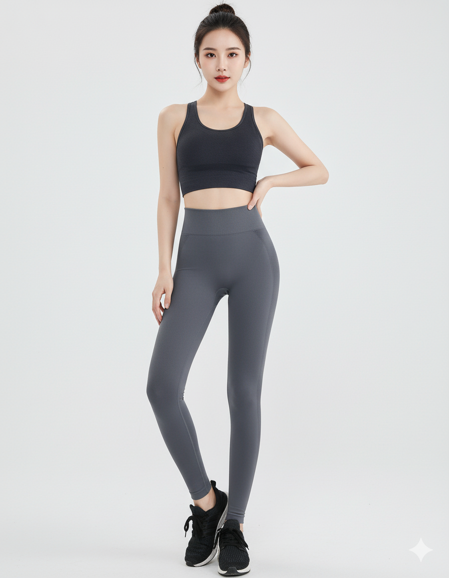 Butt-Lift Seamless Leggings – Women’s High-Waist Tummy Control Gym Pants
