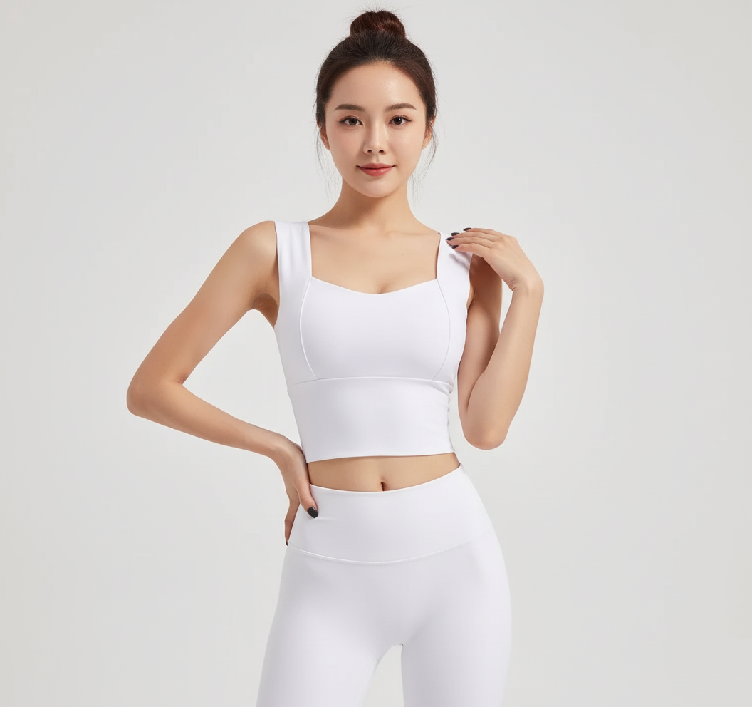Women’s Sports Bra Crop Top – Padded Yoga Tank