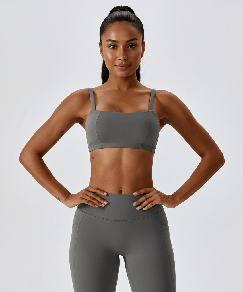 Women’s Quick-Dry Sports Bra – Slim Fit, Adjustable Straps, Running & Yoga Activewear