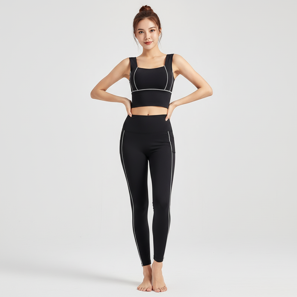 Women’s Sports Bra Crop Top – Padded Yoga Tank