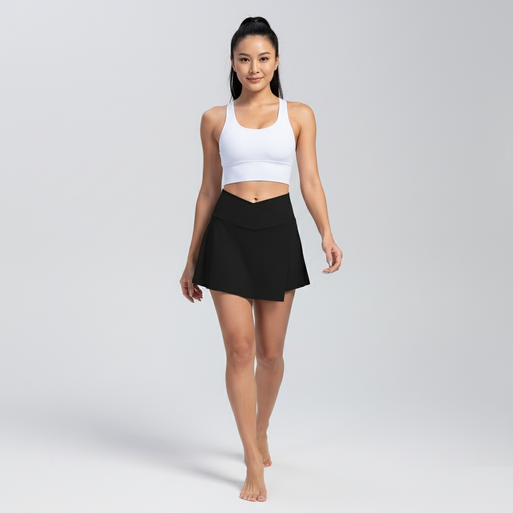 Sports Skort with Pocket – Tennis, Golf, Running, and Yoga Skirt