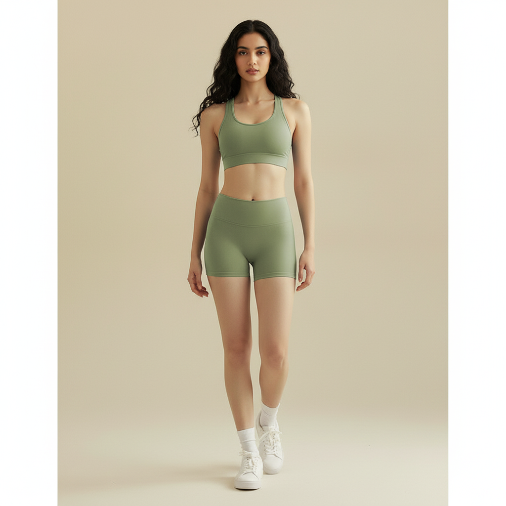 Classic Black Yoga Shorts for Women – Tummy Control High Waist Workout Shorts