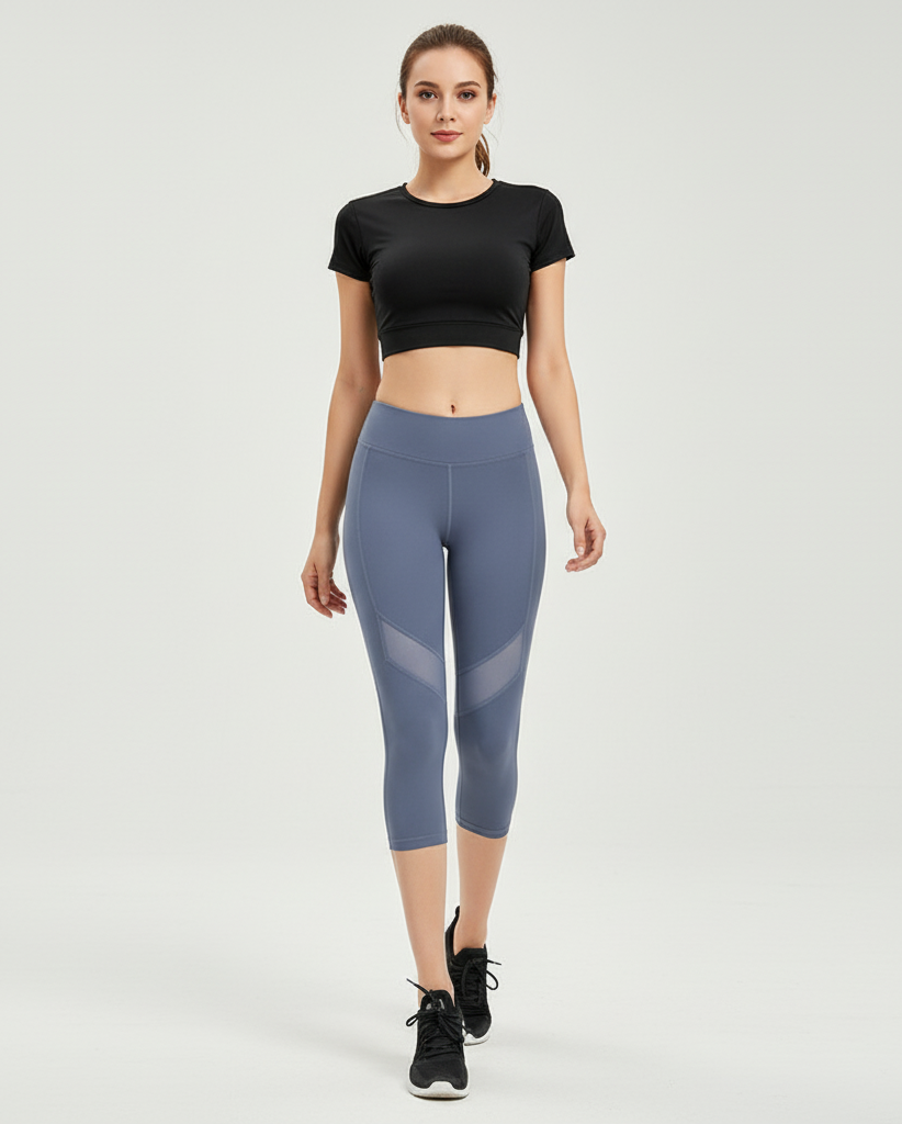 High Waisted Compression Leggings – Women’s Hip Lift Yoga Capri Pants