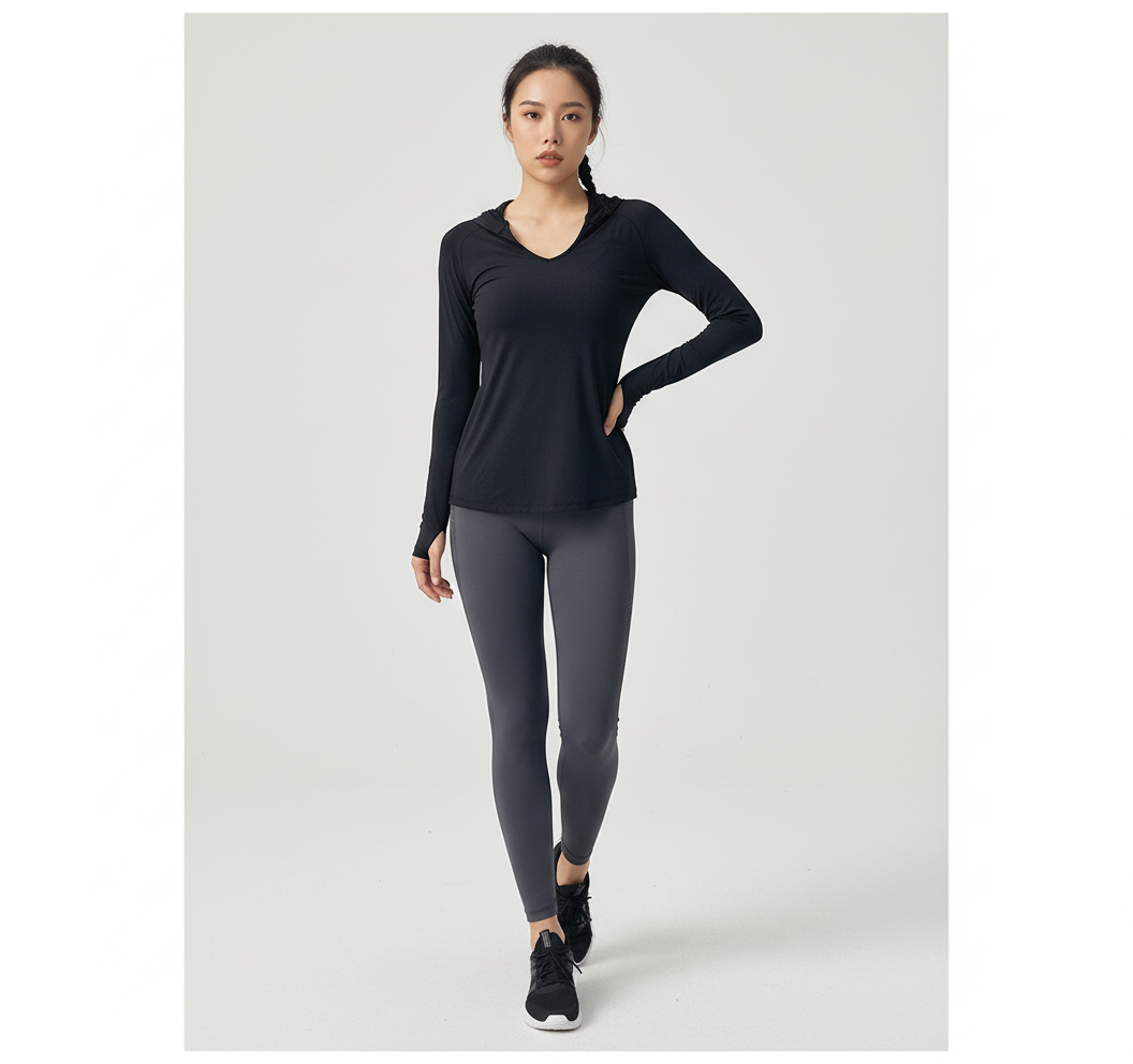 Women’s Yoga Hoodie – Lightweight Sports Pullover