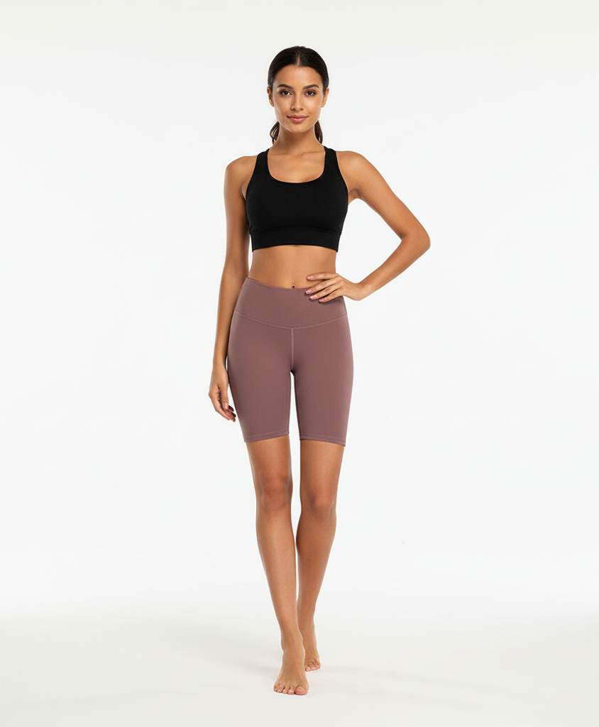 Athletic High Waist Capri Leggings – Breathable Stretch Fitness Pants