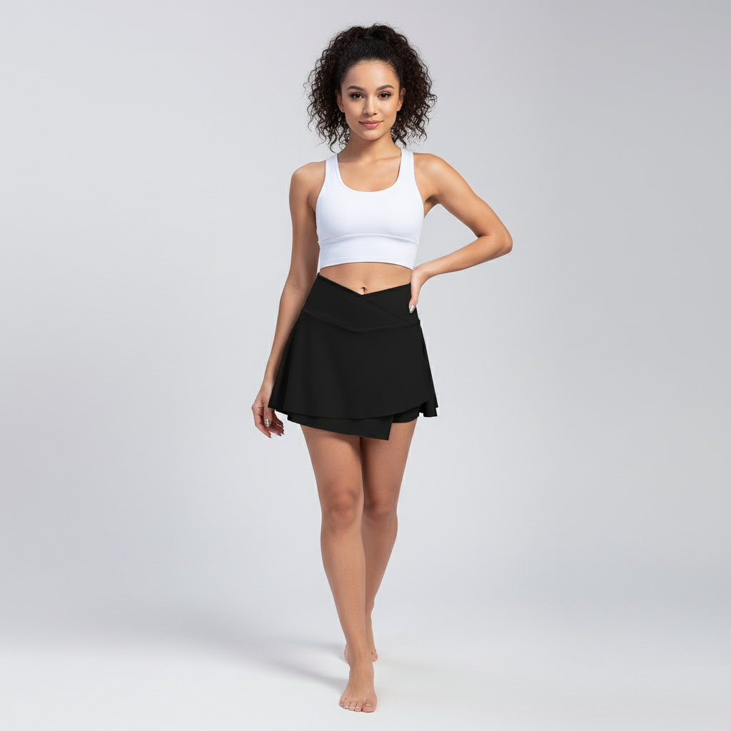 Sports Skort with Pocket – Tennis, Golf, Running, and Yoga Skirt