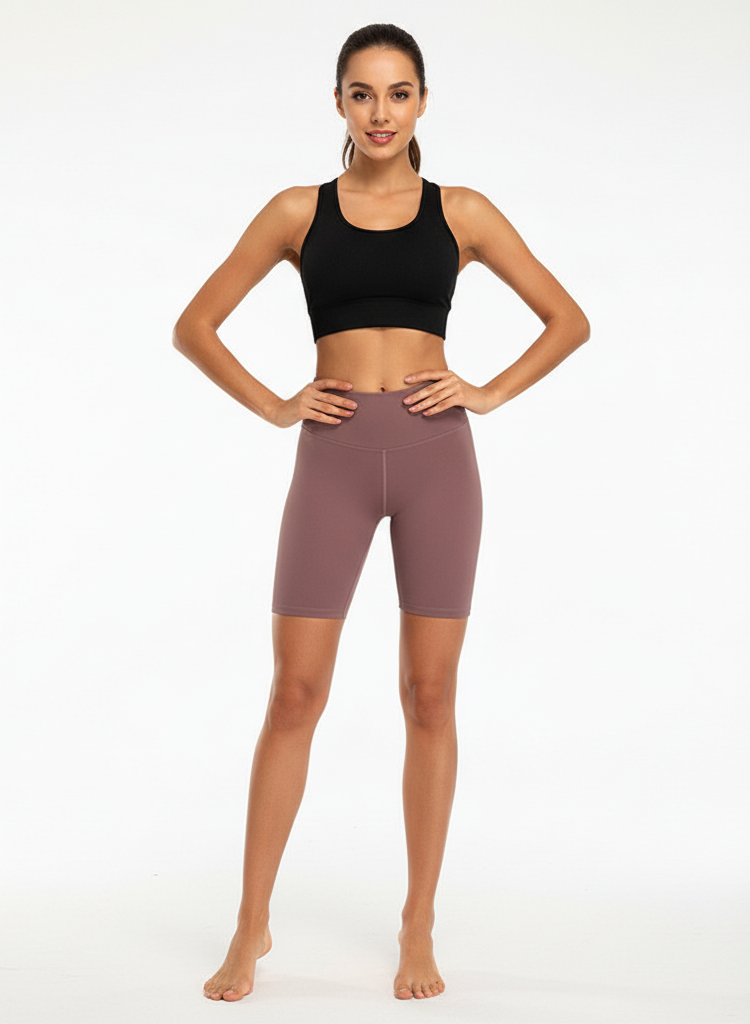 Athletic High Waist Capri Leggings – Breathable Stretch Fitness Pants