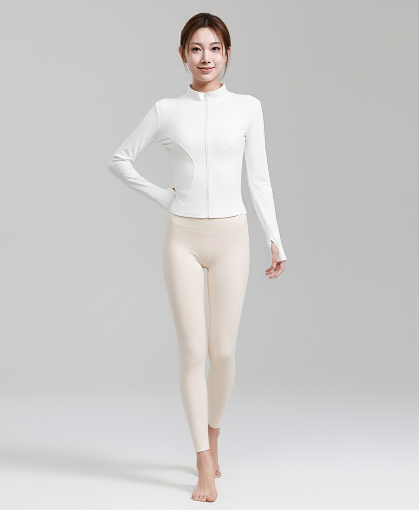 Women’s Yoga Jacket – Quick-Dry Fitted Sports Zip-Up