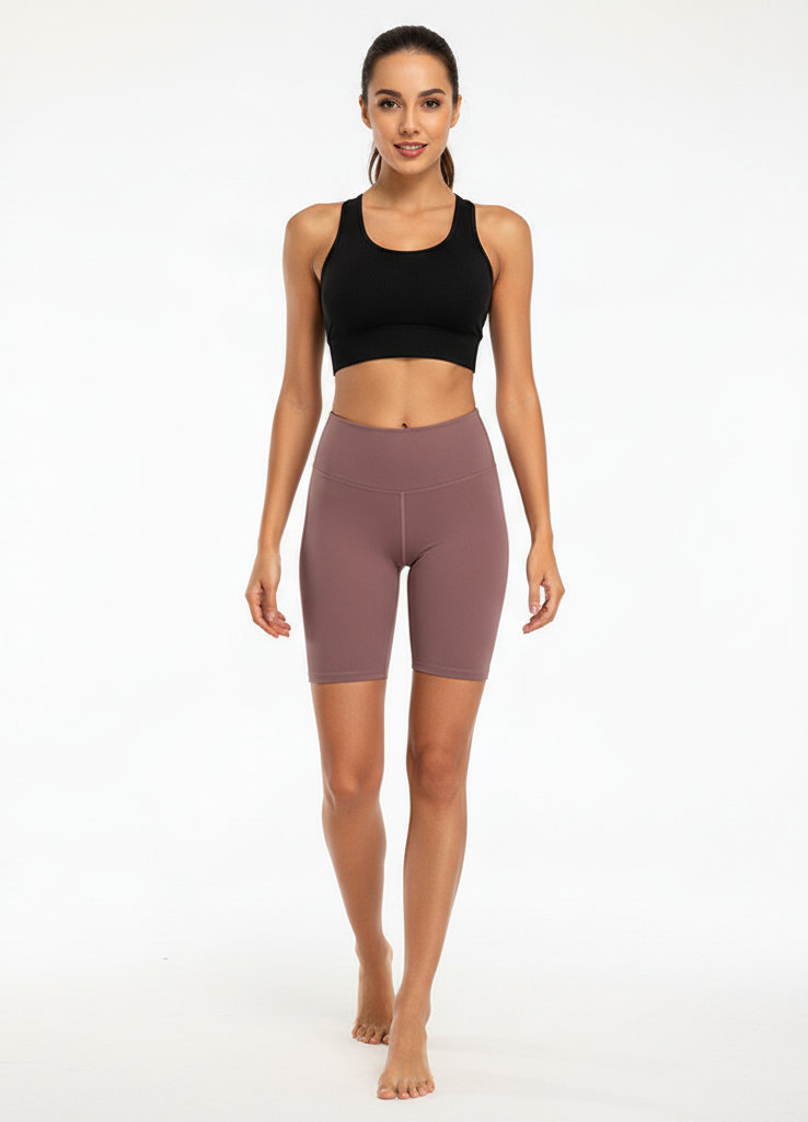 Athletic High Waist Capri Leggings – Breathable Stretch Fitness Pants