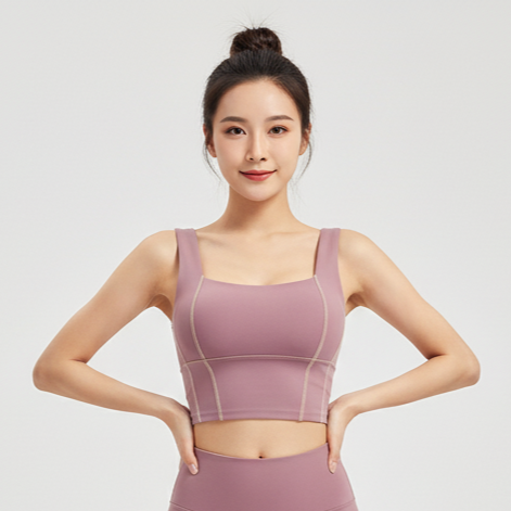 Women’s Sports Bra Crop Top – Padded Yoga Tank