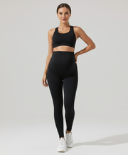 Maternity Belly Support Leggings – Seamless Stretch Yoga Pants