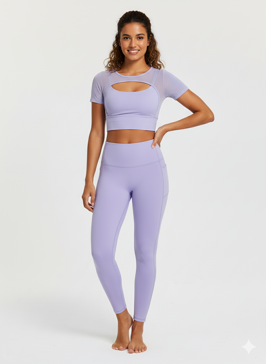 Women’s Double-Layer Yoga Top – Fitness Sports Tank