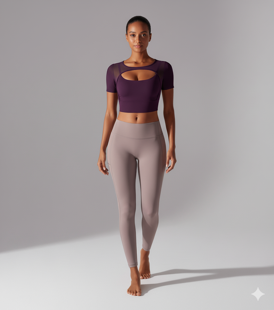 Women’s Double-Layer Yoga Top – Fitness Sports Tank