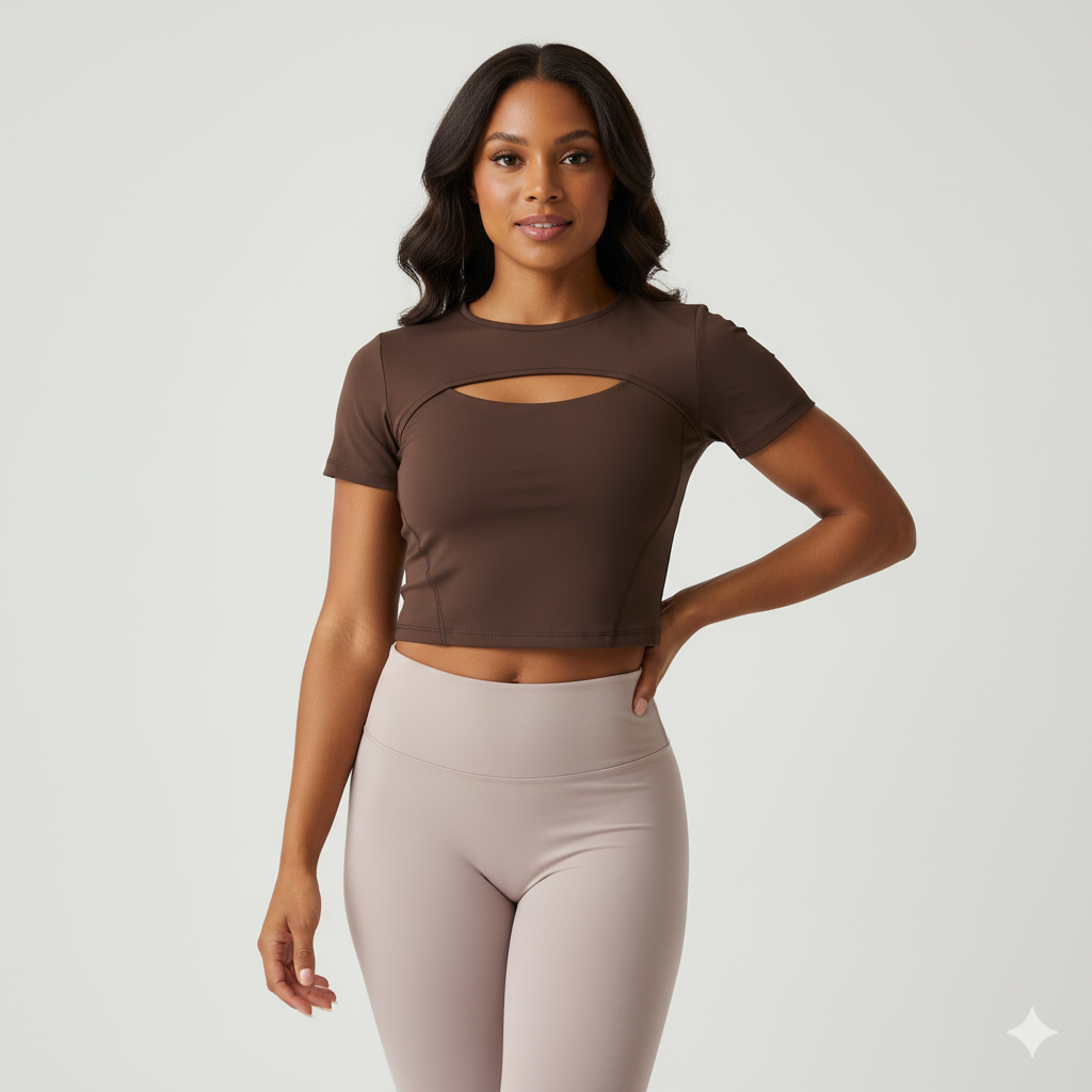 Women’s Double-Layer Yoga Top – Fitness Sports Tank