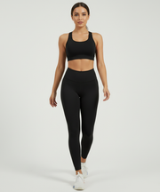 Solid Color Workout Leggings – High Waist Compression Fit