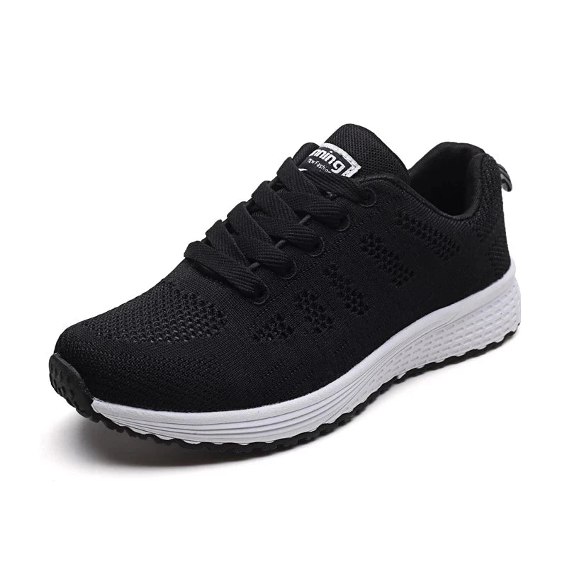 Pambabaeng Kaswal na Sapatos Fashion Breathable Walking Mesh Flat Shoes Sneakers 