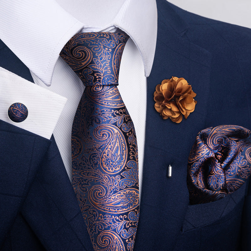 Men's Tie and Suit Pocket Square Set