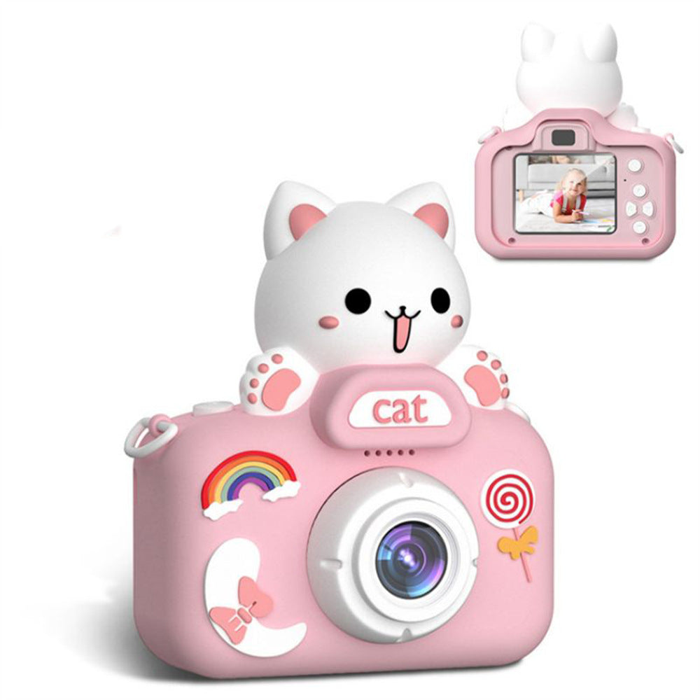 Plastic Children's Camera Big Head Kitten Cartoon Photography