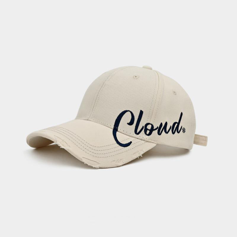 Adjustable Cotton Dome Peaked Children’s Baseball Cap with Side Letter Embroidery