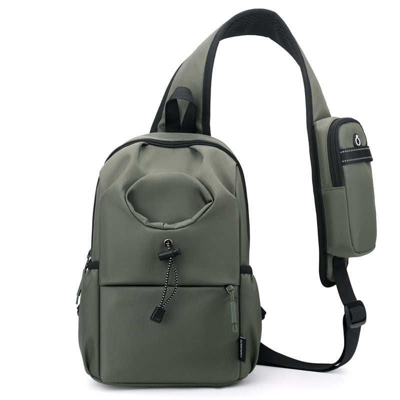 Mens Oxford Cloth Kettle Bag Waterproof Shoulder Bag