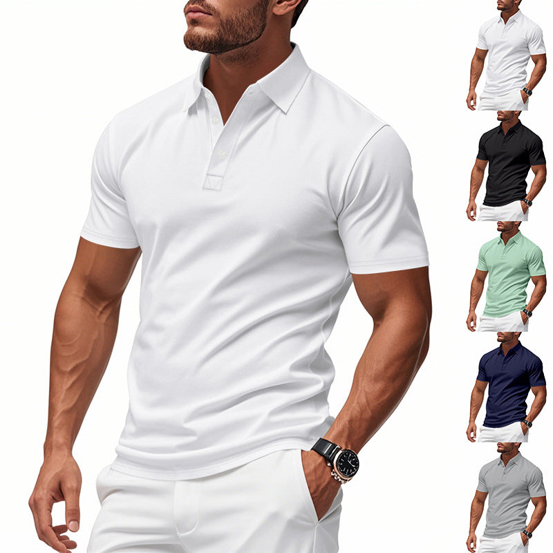 Unisex Short Sleeve Golf Shirt Polyester Blend Relaxed Fit