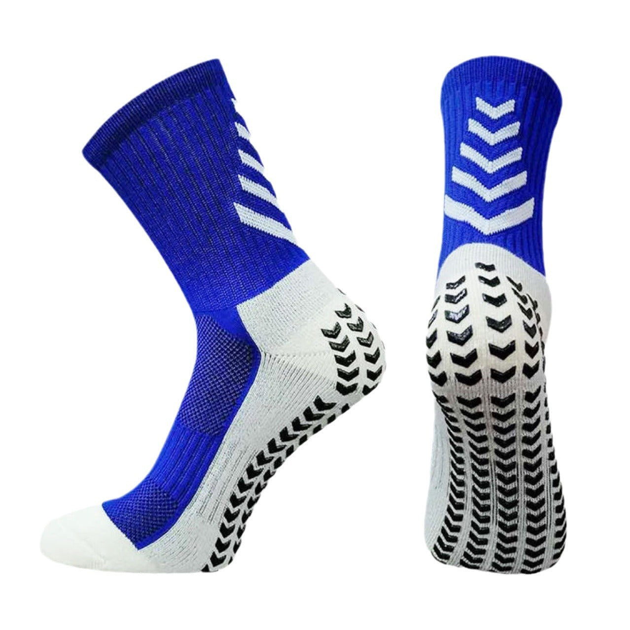 Men's Thickened Mid-Calf Running Socks with Non-Slip Silicone