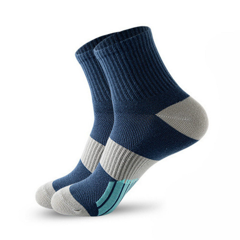 Men's Middle Tube Color Matching Basketball Socks