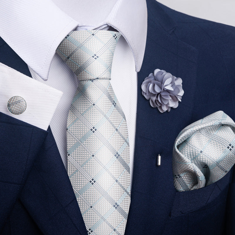 Men's Tie and Suit Pocket Square Set