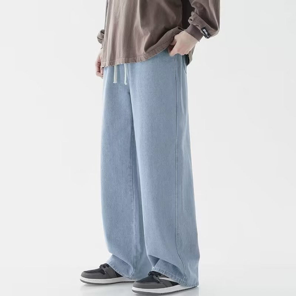 Men’s Fashion Wide-Leg Loose Straight Casual Pants