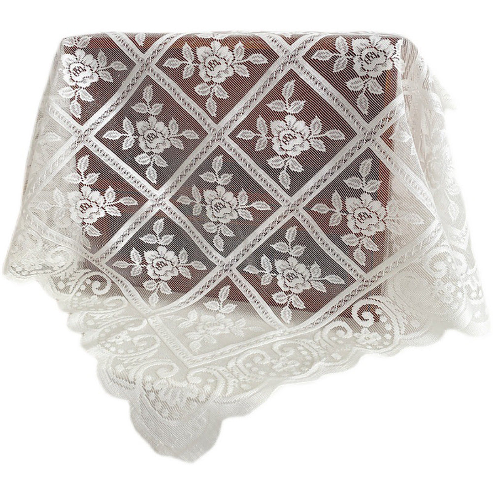 Polyester Lace Tablecloth Non Slip Dustproof Coffee Table