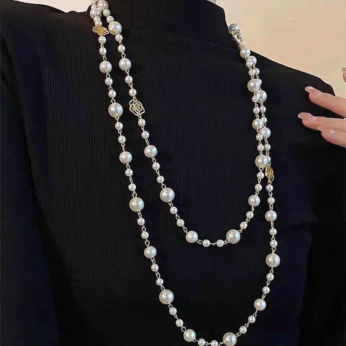 Retro Multi-Layer Pearl Necklace for Women