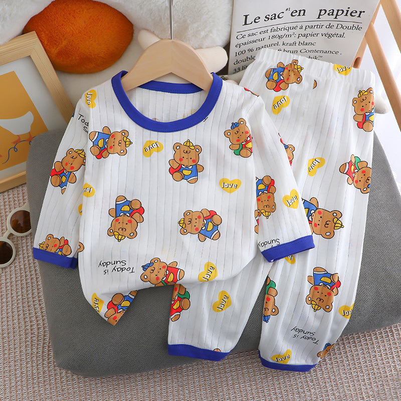 Children's Long-sleeved Trousers Homewear Suit
