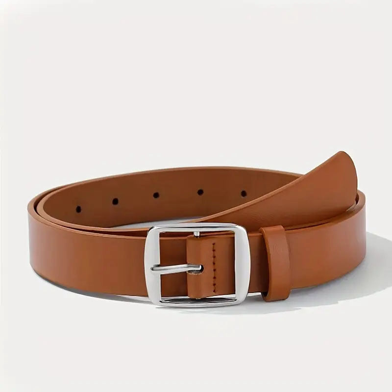 Men's Pin Buckle PU Microfiber Eyelet Belt