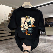 Heavy Cotton Printed Men's Short-sleeved T-shirt