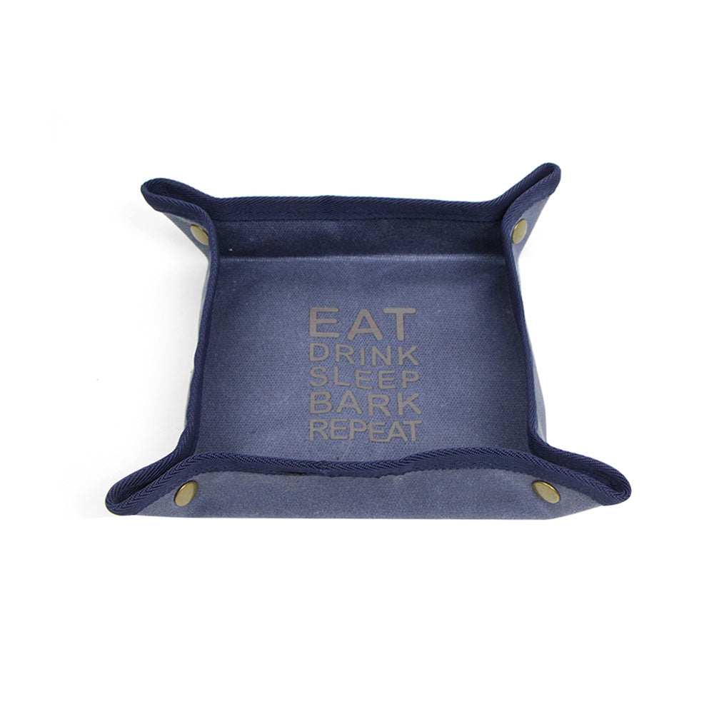 Foldable Canvas Easy To Clean Pet Portable Food Bowl