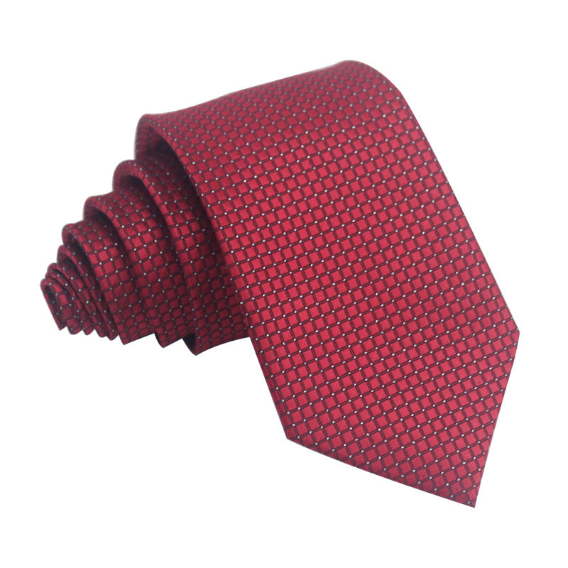 Men's 8cm Striped Polyester Jacquard Tie – Formal