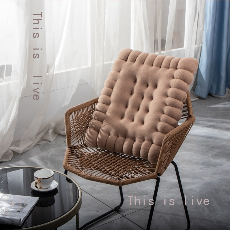 Biscuit Cushion Pu Office Dining Chair Seat Cushion Chair Cushion