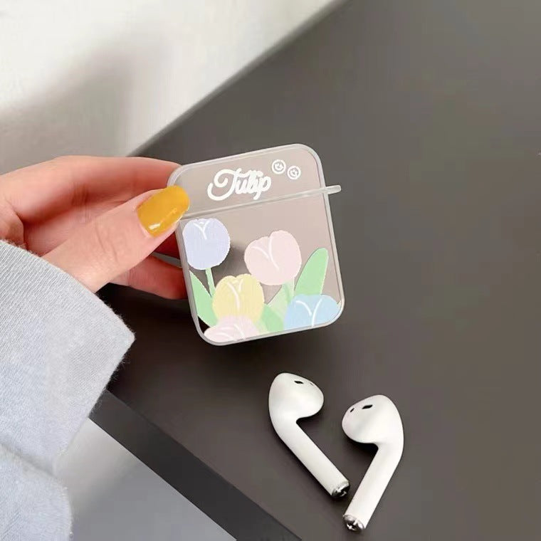 Ins Korean Style Flower Earphone Case