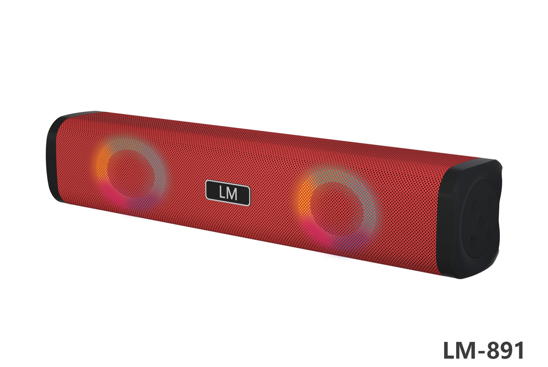 Wireless Bluetooth Private Speaker Long Sound Heater USB Card TWS Couplet Color Light