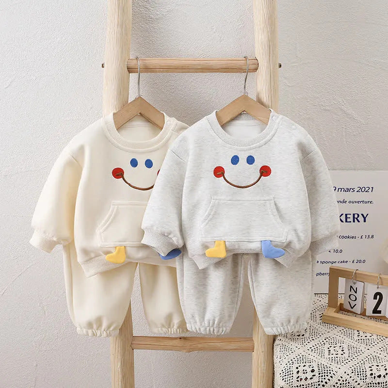 Unisex Casual Cotton Suit Set Regular Fit For Kids Today