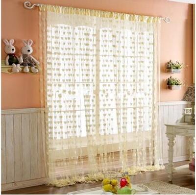 Modern Simple Polyester Love String Bead Curtain, 1x2m, Multiple Colors