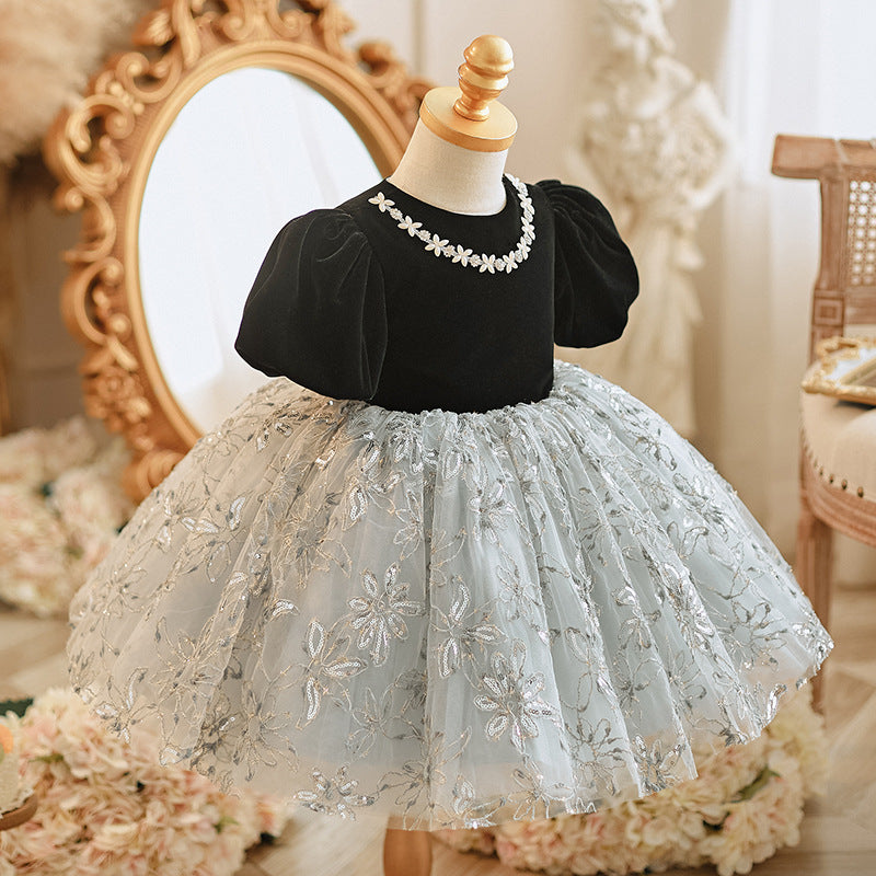 One-year-old Baby Girl Zhuazhou Small Dress Children Birthday Princess Dress