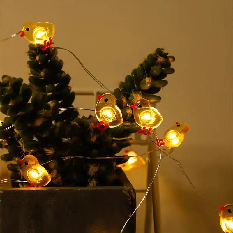 Carrot Rabbit Shape Easter Day Decorative String Lights