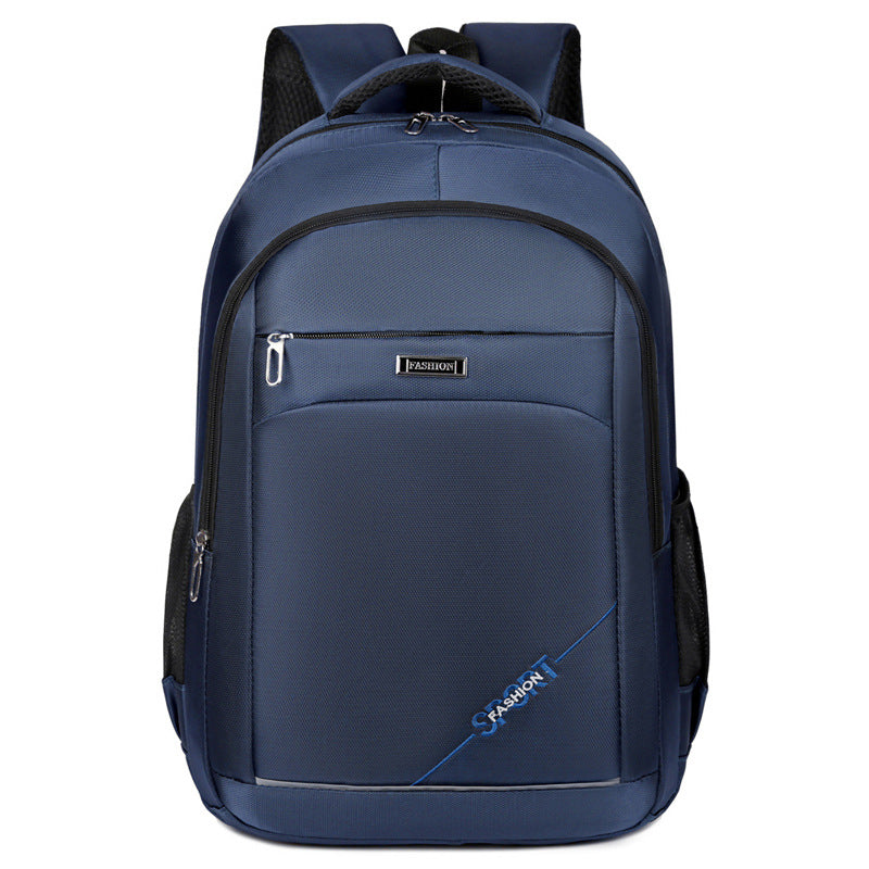 Men's Oxford Cloth Leisure Backpack Slim Fit Large Capacity